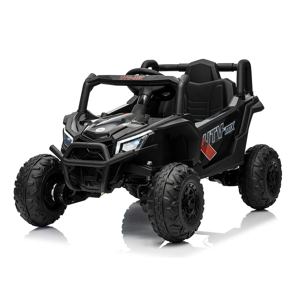 ATV, încărcare maximă 30 kg (scaune din piele, 12V 10Ah1, MP-3, 4 motoare, telecomandă, roți moi EVA, dimensiuni 96×61×56 CM) Art. MX631