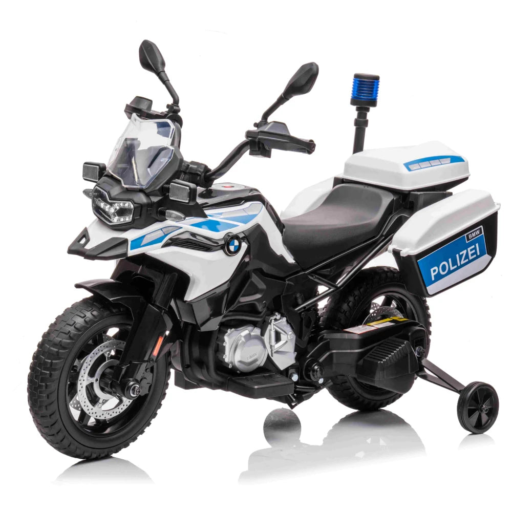 Motocicleta pe acumulator BMW F850 GS JT5002B 12V7AH*1, 2 motoare de 35W, roți moi din EVA, șa din piele, sarcină maximă kg, (115x62x76 cm)