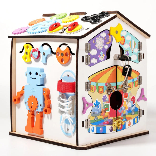 Busyboard – Căsuță educativă colorată, cod 2114D