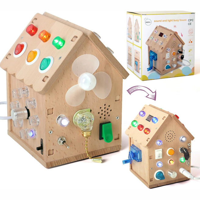 Busyboard Căsuță luminoasă cu sunete, cod 1371D