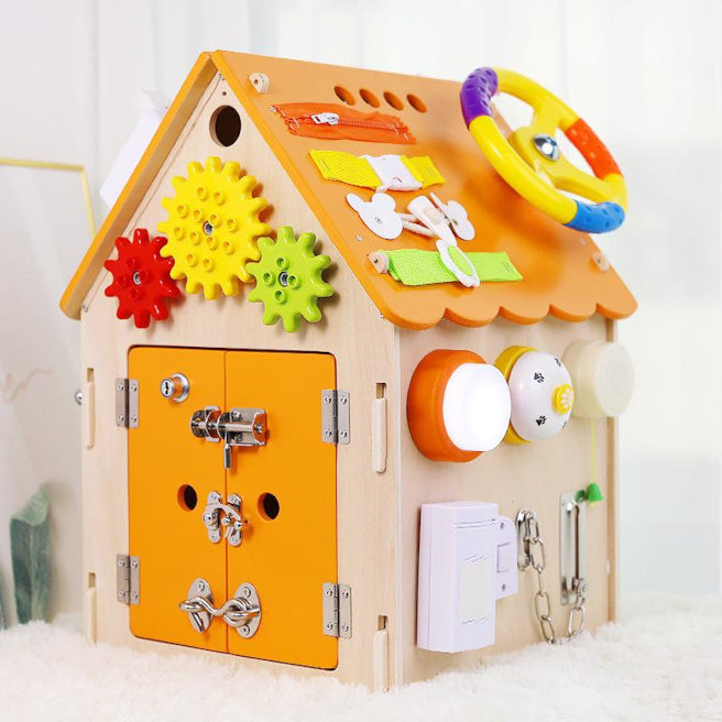Busyboard Casă Colorată, cod 61671
