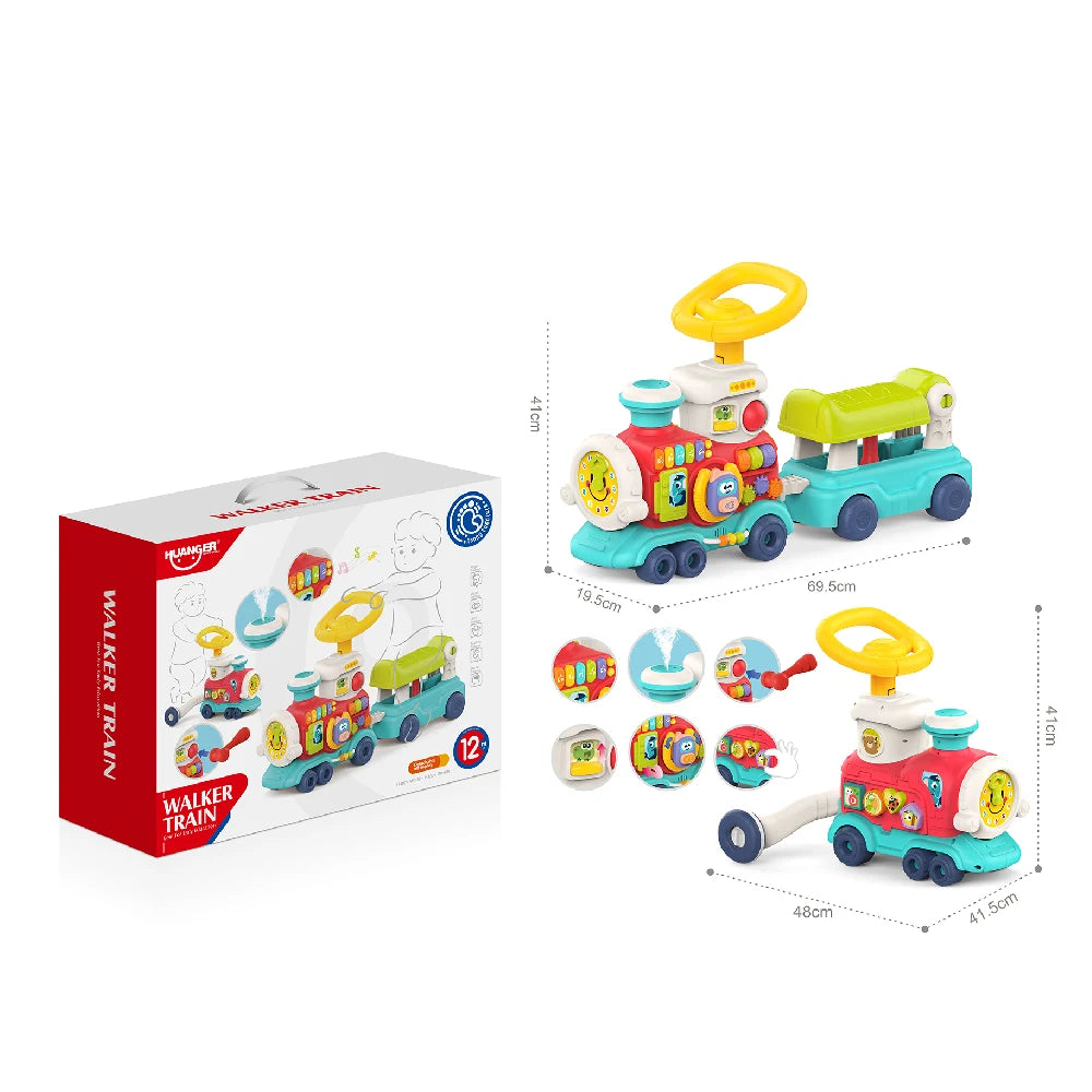 Premergător Trenuleț interactiv 2 în 1, Huanger HE0840 (22368)