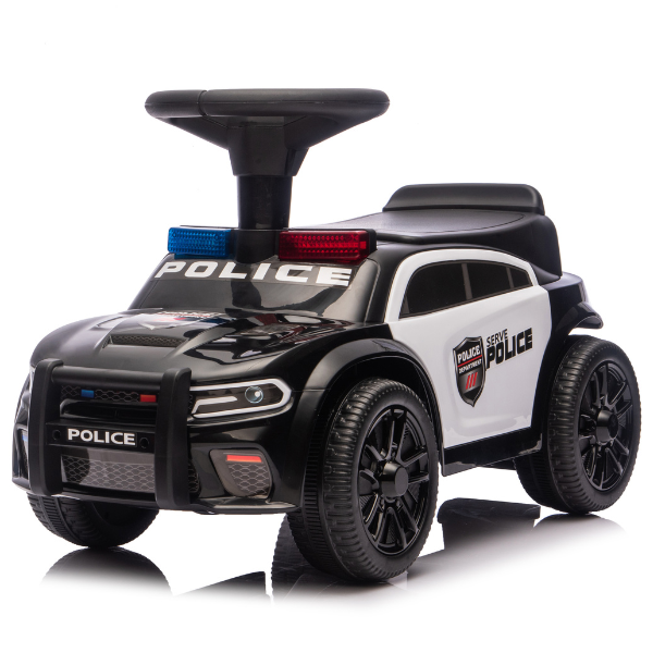 Tolocar "Police Ride-On Car" pentru copii, cu volan muzical SKU: 8410063_Black