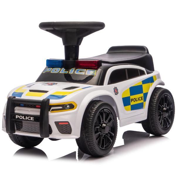 Tolocar „Police Ride-On Car” pentru copii, cu volan muzical SKU: 8410063_White