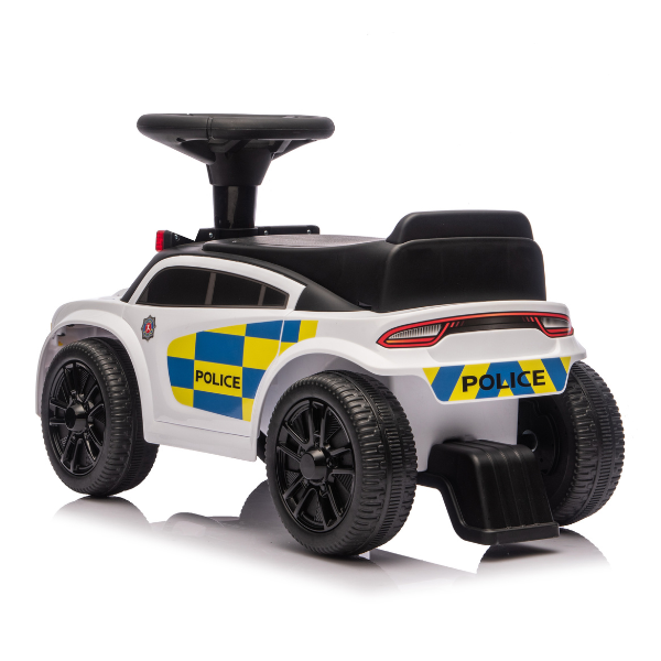 Tolocar „Police Ride-On Car” pentru copii, cu volan muzical SKU: 8410063_White