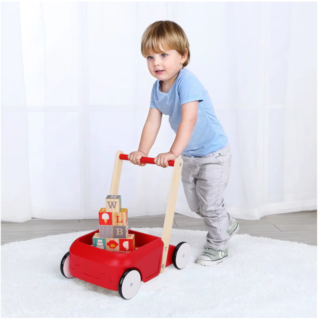 Premergător–cărucior cu cuburi, cod 1854D,Tooky Toy