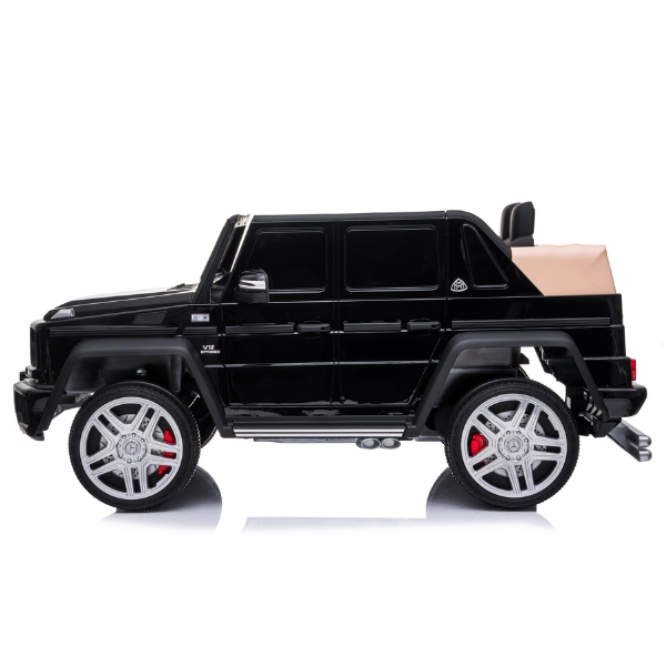 Mașinuță Mercedes-Maybach G650, Baterie 12V10Ah, 4 motoare de 25W, roti EVA, scaune din piele SKU: 8510014-2CR_Black