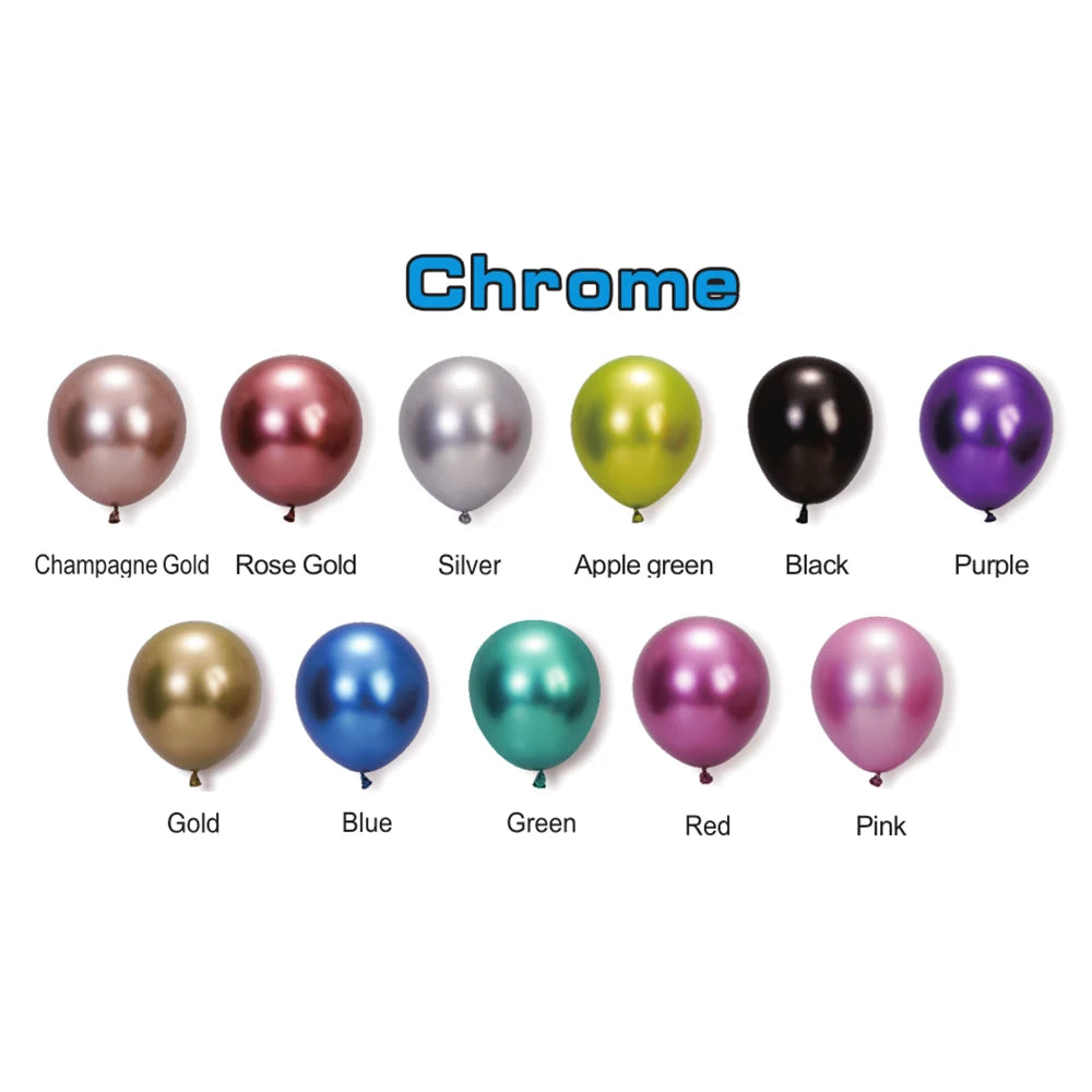 Baloane chrome 10 buc. (33002)