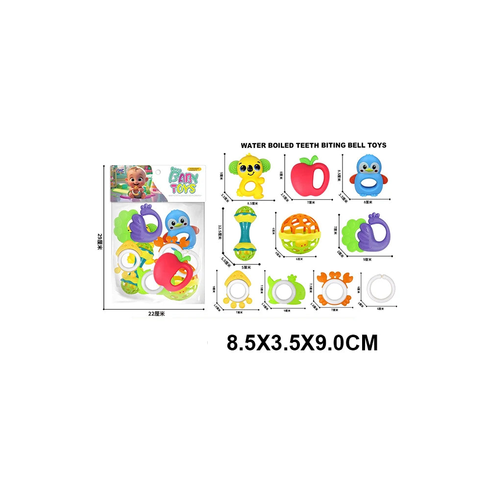 Set de zornăitoare pentru bebeluși, 10 piese (90906)