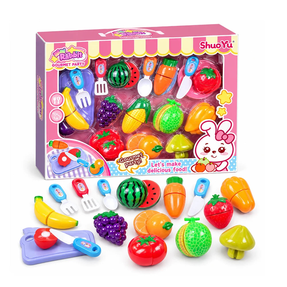 Set de fructe și legume de tăiat cu accesorii (01479)