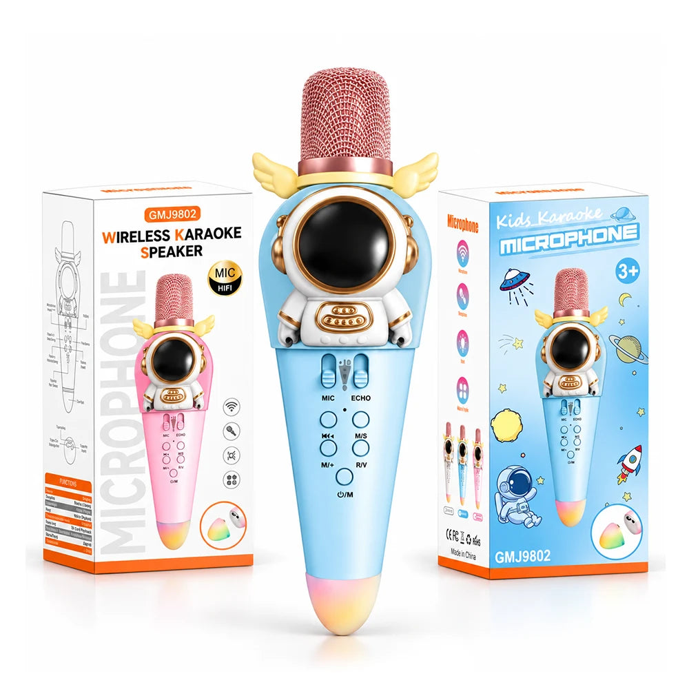 Microfon karaoke pentru copii cu Bluetooth, Astronaut (41246)