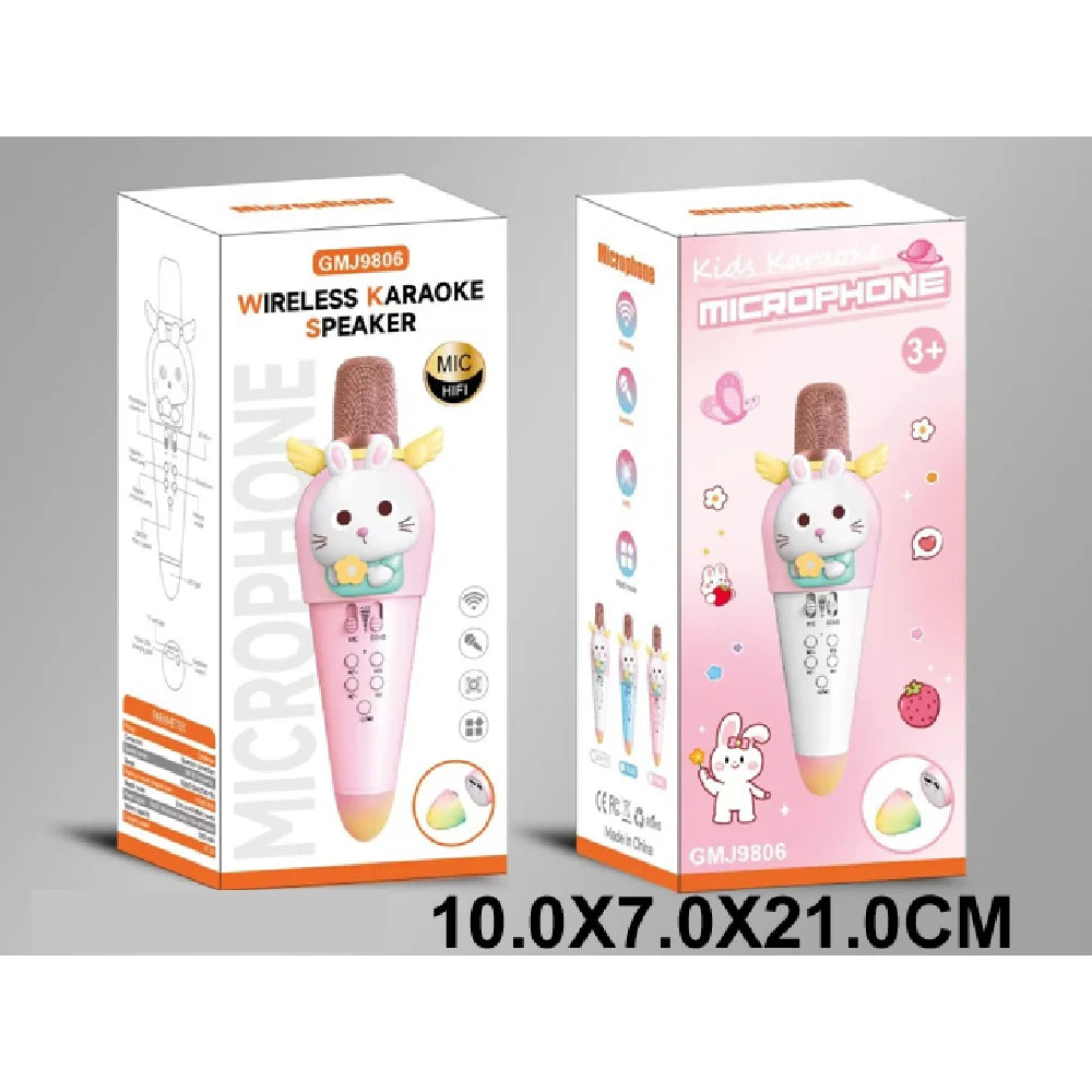 Microfon karaoke pentru copii cu Bluetooth, Iepuraș (268610)