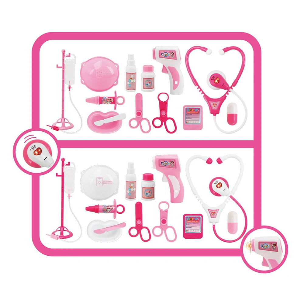 Set de doctor în valiză, cu lumini (22964)