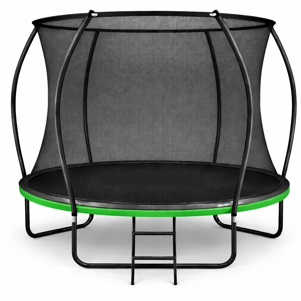 Детский батут с лестницей, 305 см, максимальная нагрузка 450 кг RT-T10 зеленый