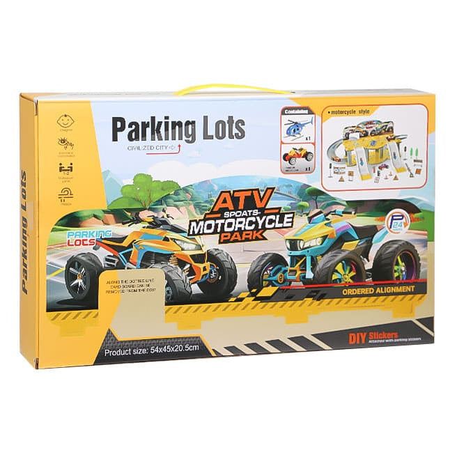 Set Big Parking "Parcul de motociclete" 34 elemente, cod 880073